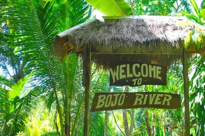 Swimming pool at night of Savoy Hotel Mactan, Cebu, Philippines