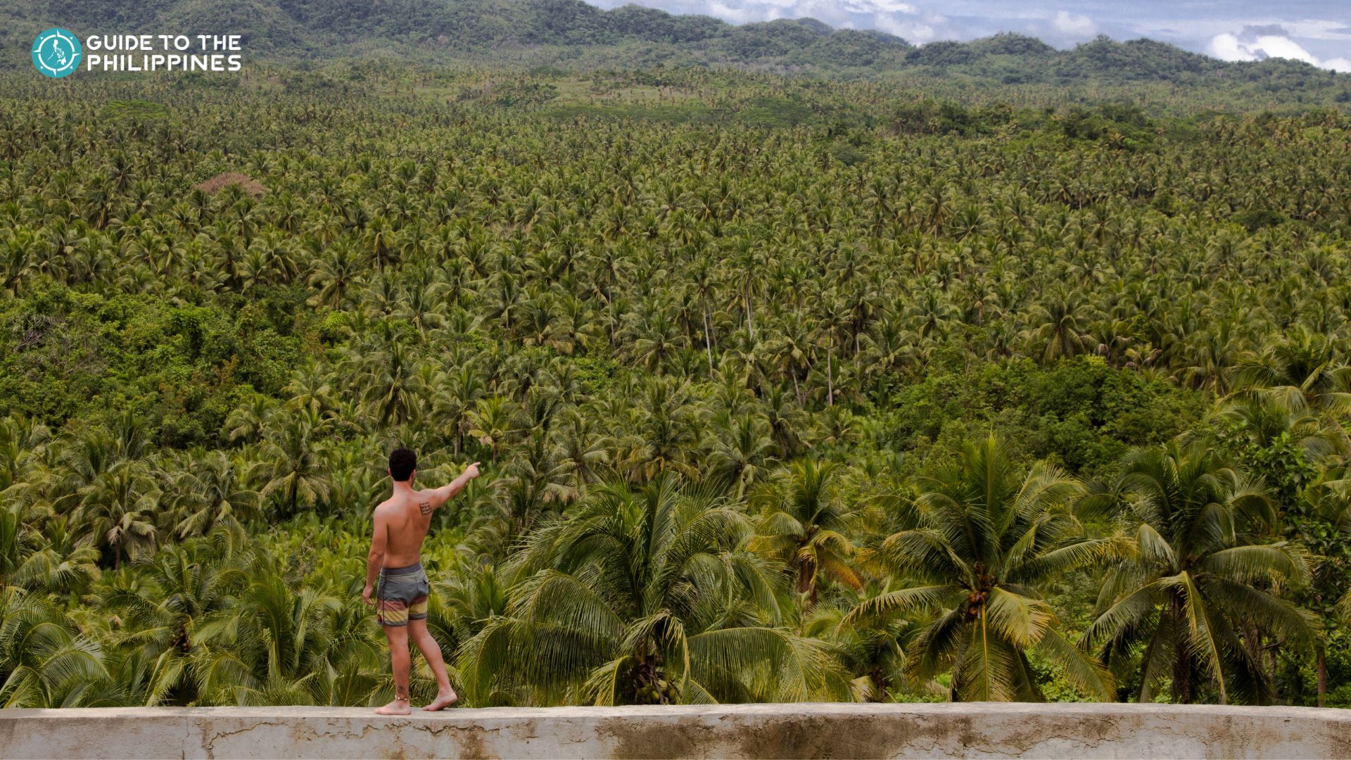 Siargao Island coconut view deck