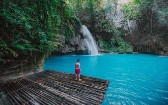 Kawasan Falls in Cebu Island Province