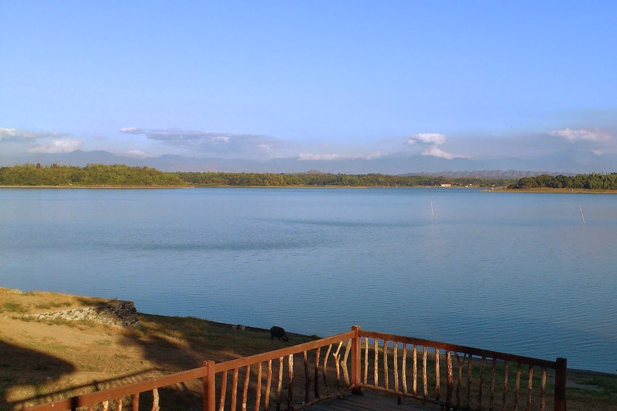 Paoay Lake, a tranquil lake near Malacañang of the North, which is included in this day trip to Laoag City from the Currimao cruise port.