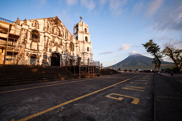 Daraga Church with Mayon Volcano view