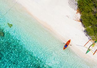 The pristine beaches of Sumilon Island