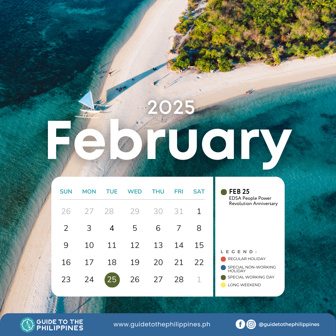 2025 Philippines February holiday calendar