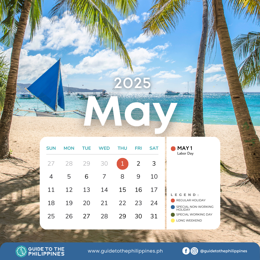 2025 Philippines May holiday calendar