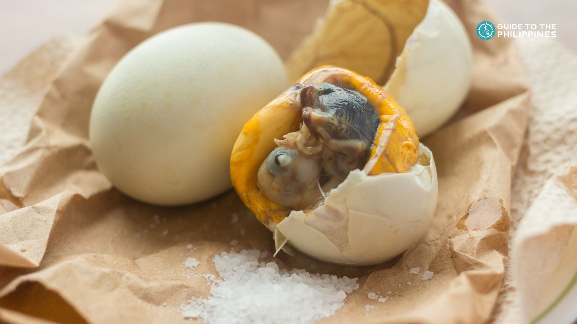 Balut, a popular street food in the Philippines