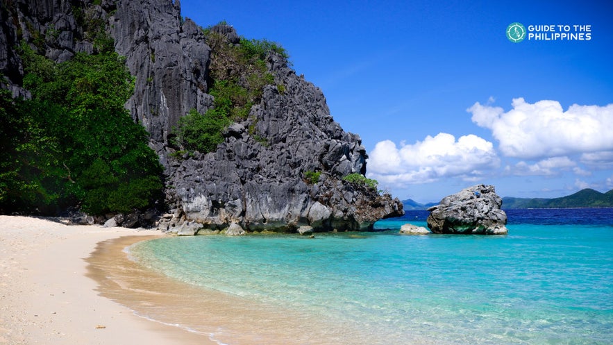 The white sand beach in Black Island The white sand beach in Black Island