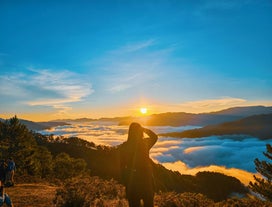 A breathtaking view of the sea of clouds at Marlboro Hills in Sagada town, a magical experience often paired with a tour to the Banaue Rice Terraces in the Philippines