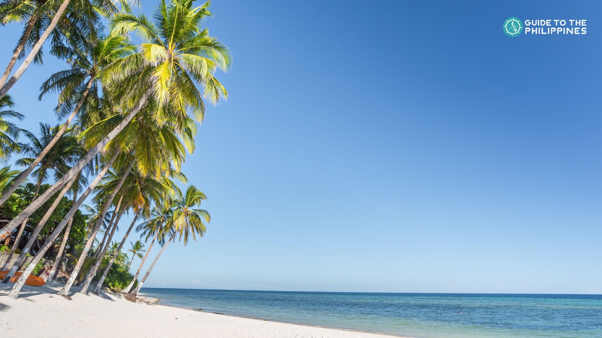 White sand at Anda Beach in Bohol Island