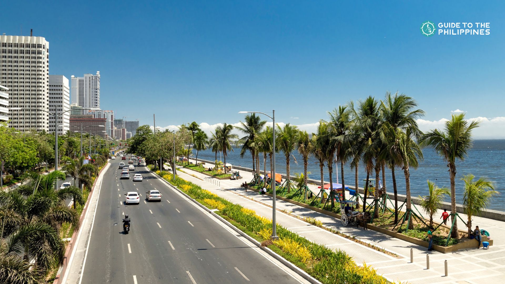 Roxas Boulevard along Manila Bay in the Philippines