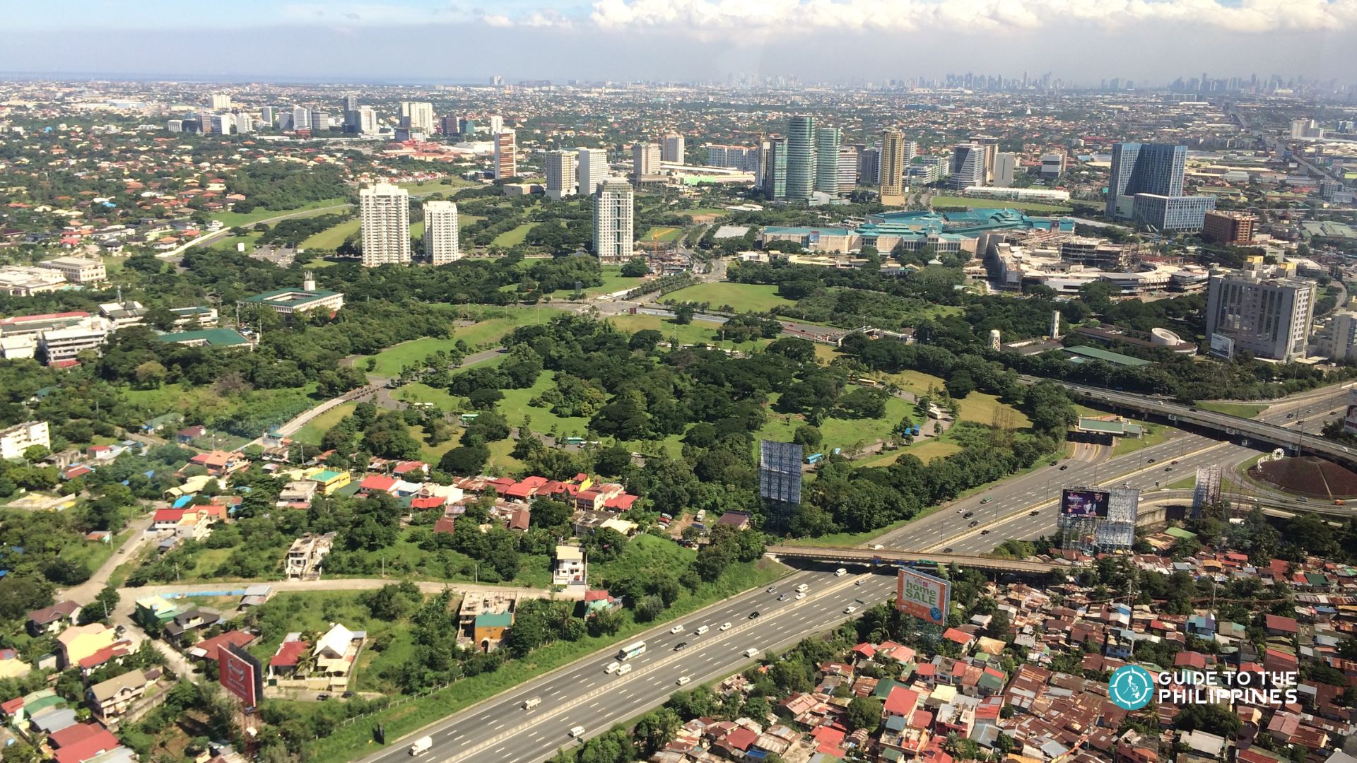 Aerial view of Manila City