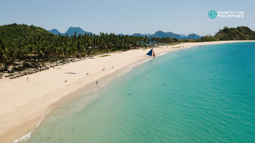 Nacpan Beach in El Nido, Palawan Nacpan Beach in El Nido, Palawan