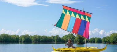 Vinta boat ride in Zamboanga's Great Santa Cruz Island mangroves