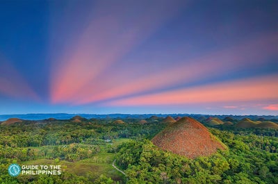 Aerial view of Pamilacan Island in Bohol
