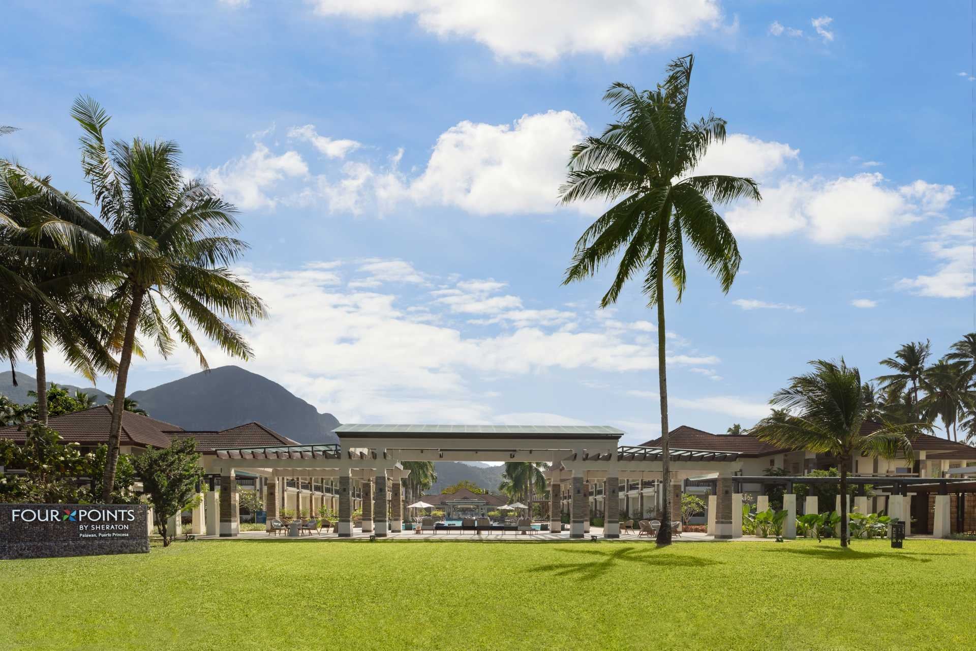 Facade of Four Points by Sheraton Resort in Puerto Princesa City during daytime
