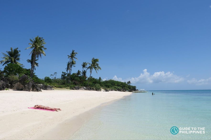 A stunning white sand beach on Bantayan Island in Cebu Province. A stunning white sand beach on Bantayan Island in Cebu Province.