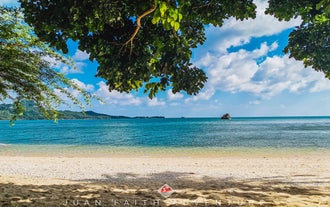 A scenic beach in Pagbilao town photographed during this island hopping tour in Quezon Province