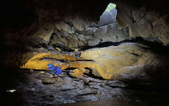 Challenge yourself by climbing the natural rock formations of the Cavinti Cave.