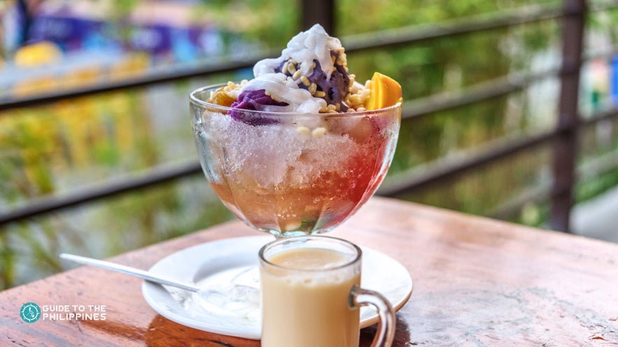 Halo-Halo a Filipino shaved ice dessert Halo-Halo a Filipino shaved ice dessert