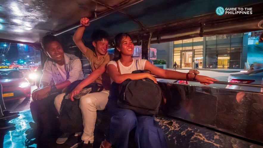 Commuting via jeepney in the Philippines Commuting via jeepney in the Philippines