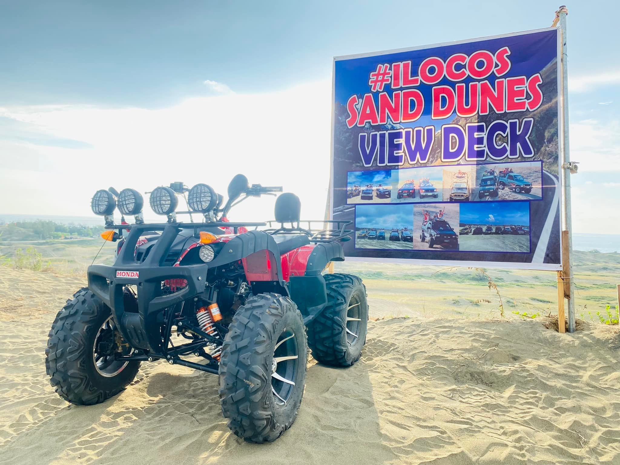 Explore the rugged landscape of the Paoay Sand Dunes on a 4x4 vehicle