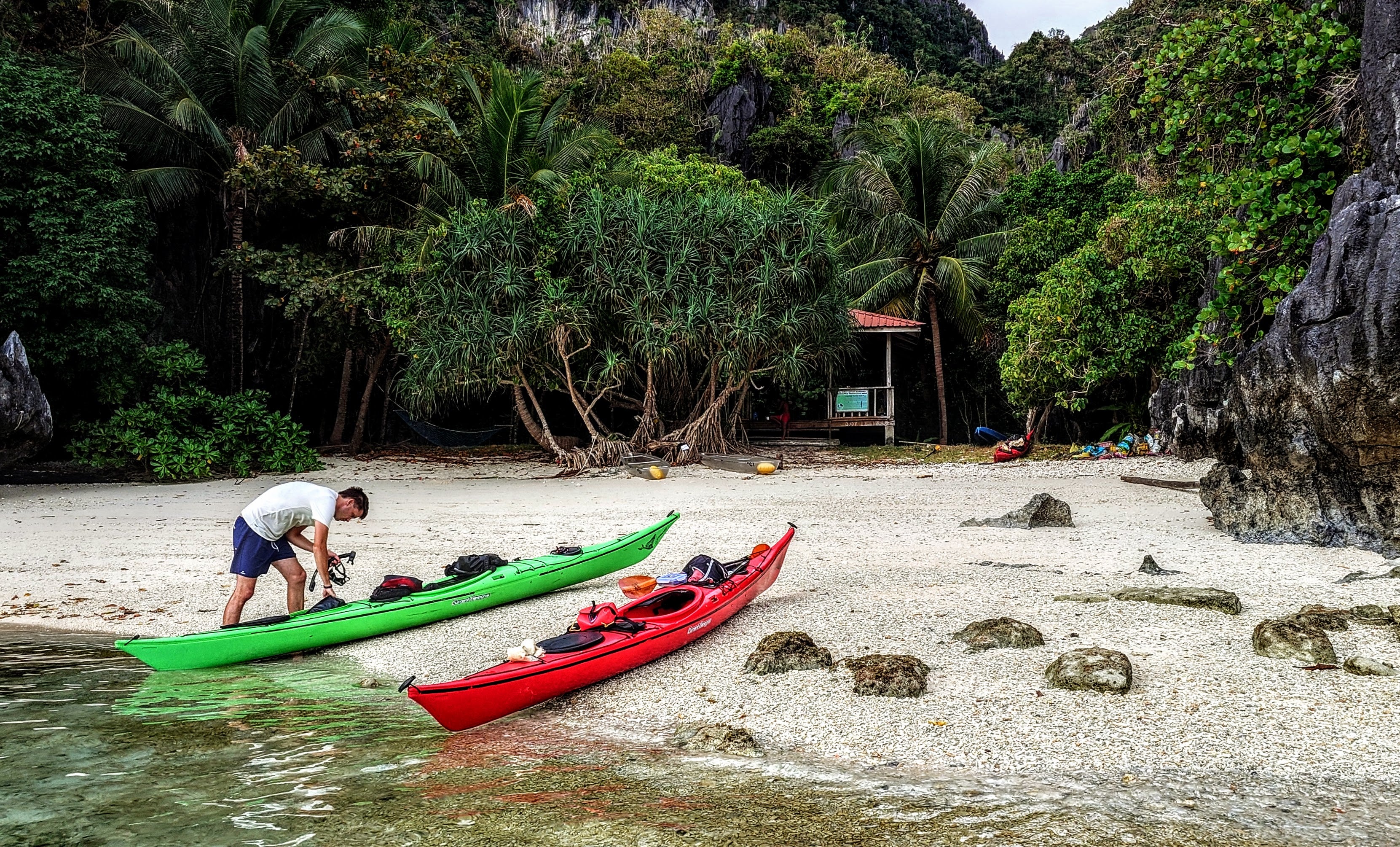 Exciting 3-Day Sea Kayaking in El Nido Town Tour Package on Palawan Island with Accommodation - day 1