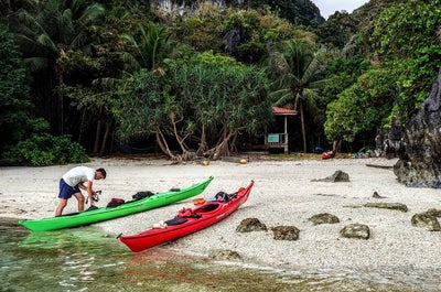 Exciting 3-Day Sea Kayaking in El Nido Town Tour Package on Palawan Island with Accommodation - day 1