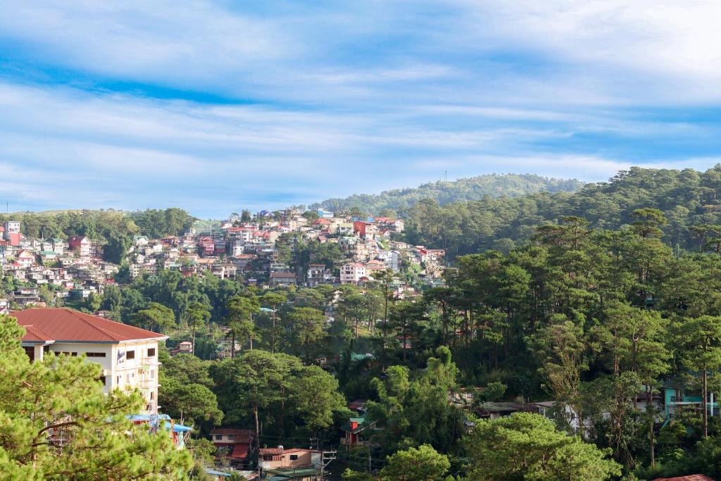 The scenic view of Baguio City during this family tour package showcases the cool highland charm and lush surroundings