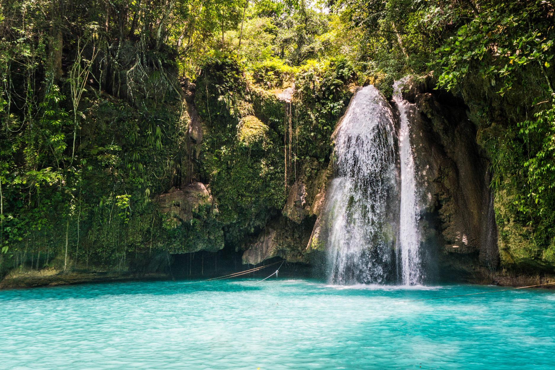 The breathtaking Kawasan Falls in Cebu Island Province