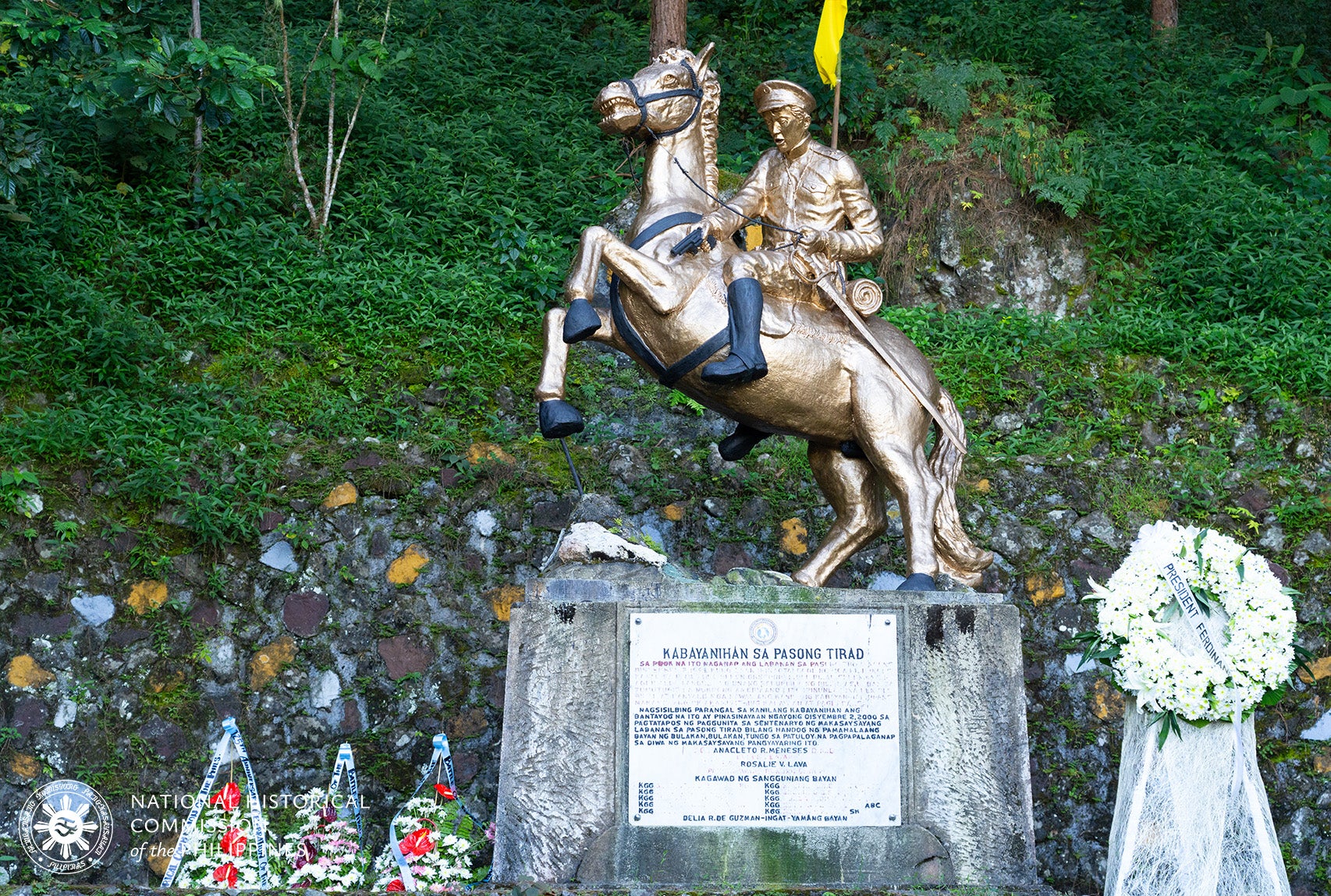 The monument of General Gregorio del Pilar at the Tirad Pass Shrine.