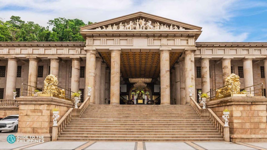 The gorgeous facade of the Temple of Leah on the hillsides of Cebu City. The gorgeous facade of the Temple of Leah on the hillsides of Cebu City.