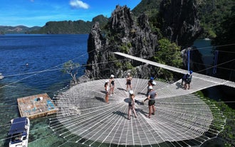 Spider Web Attraction in this Geo-X Eco-Adventure in Coron Town