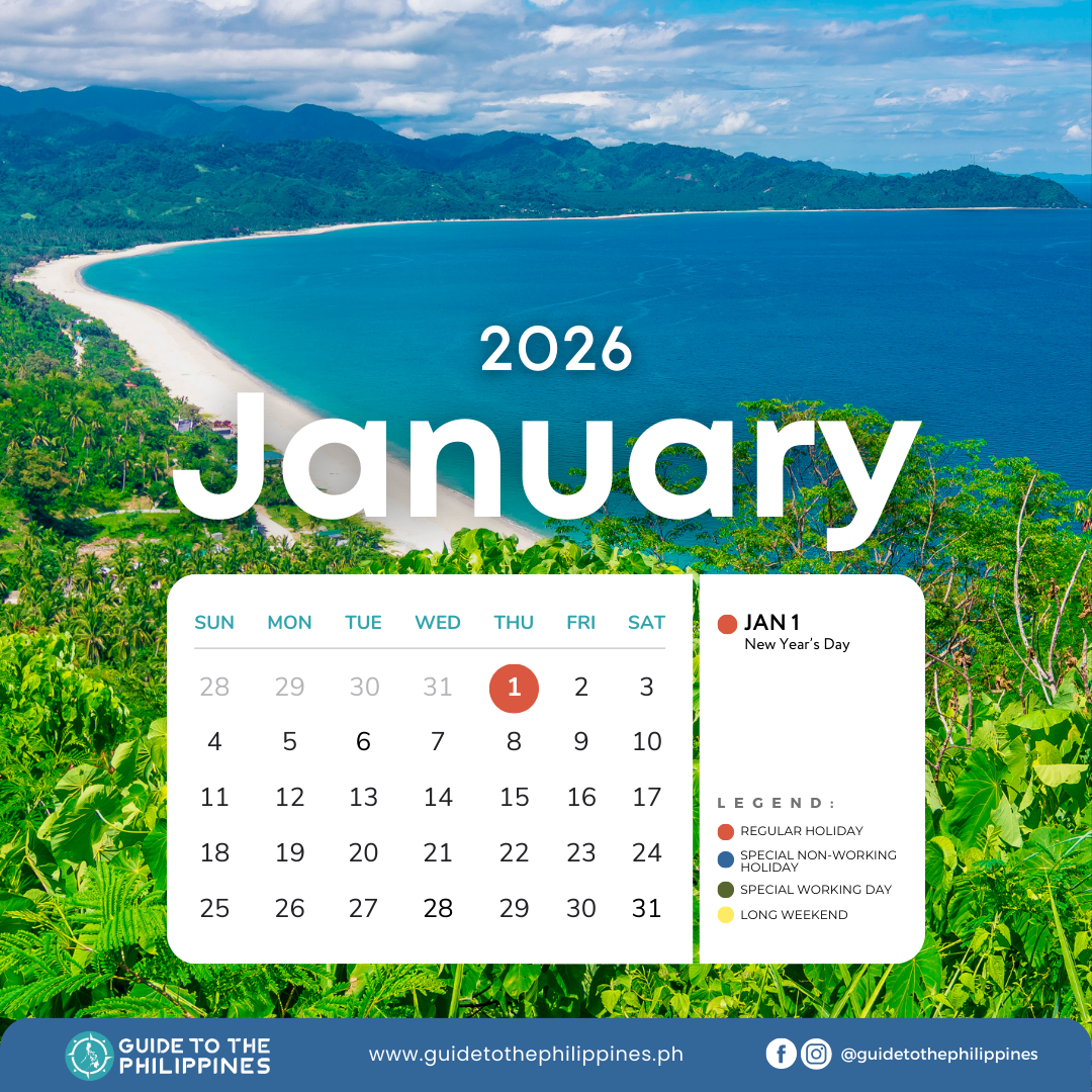 2026 Calendar of January Holidays in the Philippines