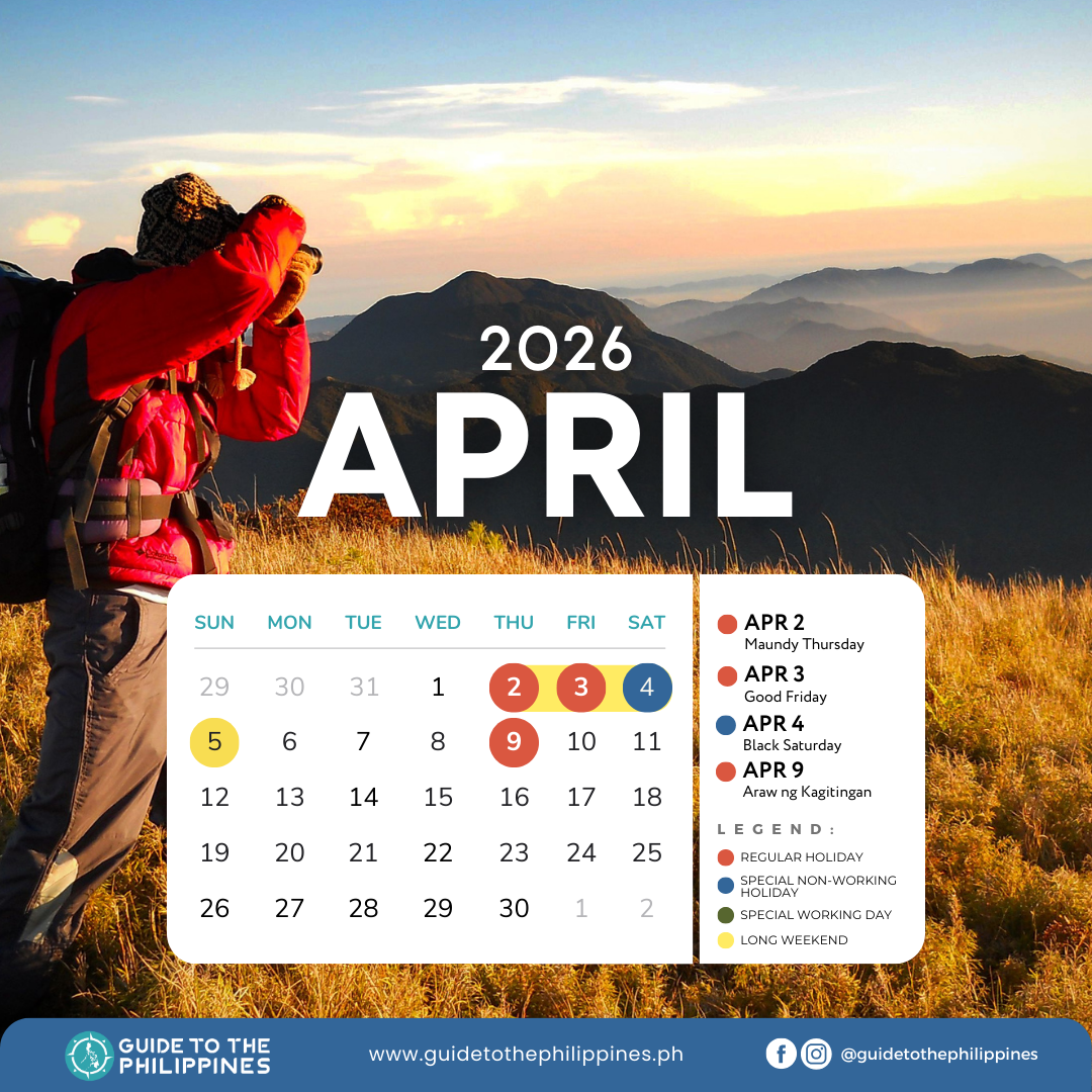 2026 Calendar of April Holidays in the Philippines