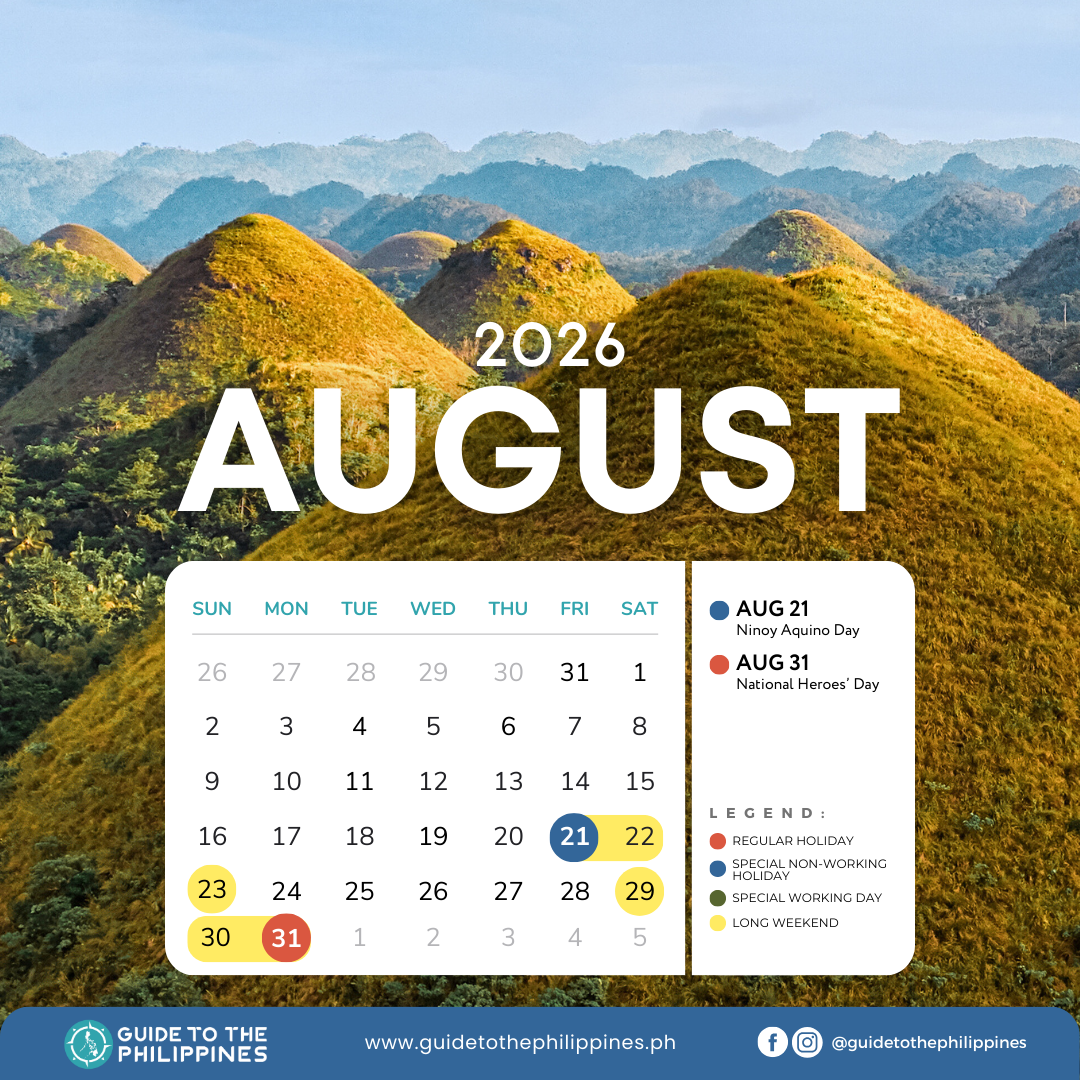 2026 Calendar of August Holidays in the Philippines