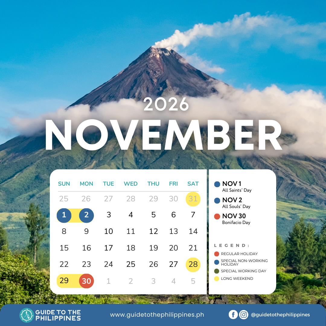 2026 Calendar of November Holidays in the Philippines